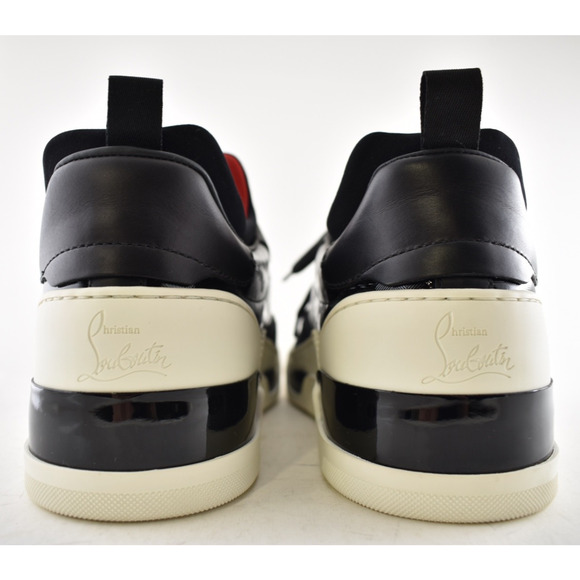 Christian Louboutin Mens Aurelien Flat Black White Neomesh Low Top Sneaker 44 11 - Picture 11 of 12